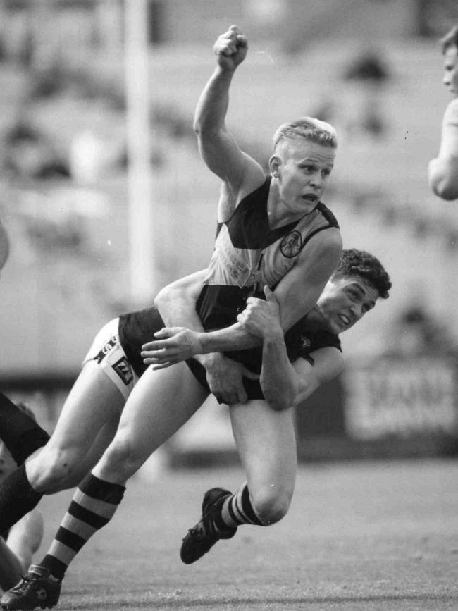 Nick Chigwidden in action for Glenelg in 1992. 