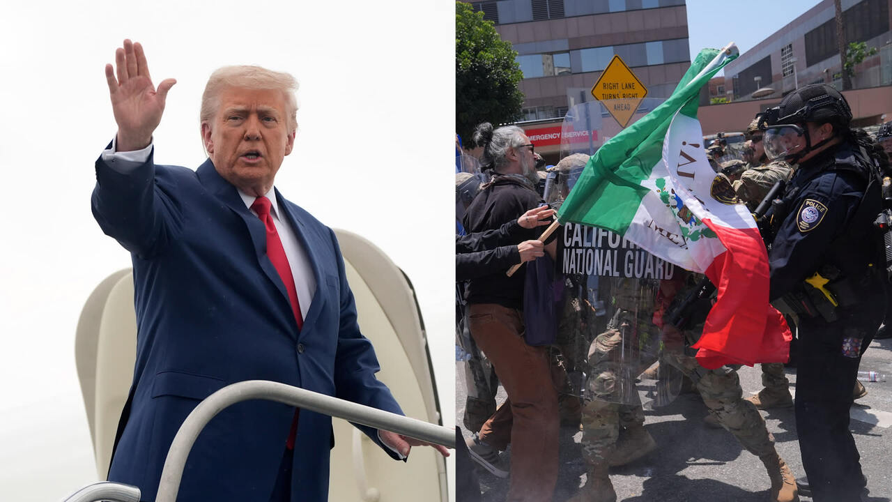 Trump on L.A. Protesters: 'They Spit, We Hit'