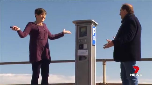 7 NEWS: Parking meters vandalised at Adelaide beach