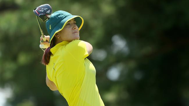 Hannah Green playing for Australia at the Tokyo 2020 Olympic Games. Picture: Mike Ehrmann/Getty Images