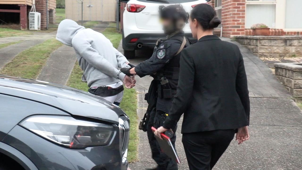 Police swooped on the pair during dawn raids last Thursday. Picture: NSW Police