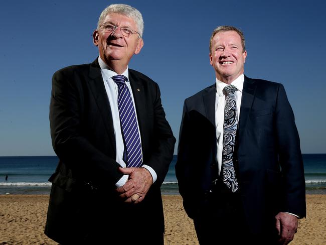 New Northern Beaches administrator Dick Persson and interim GM Mark Ferguson.