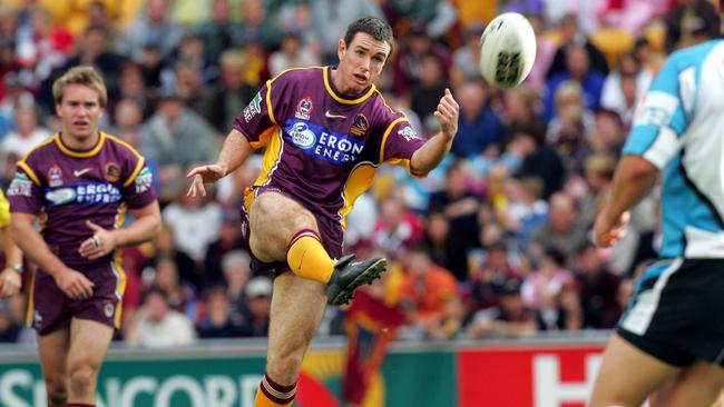 Ben Ikin playing for the Broncos in 2004. Picture: Darren England