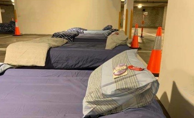 Bedding for the homeless. Picture: Charity Beddown's Facebook page