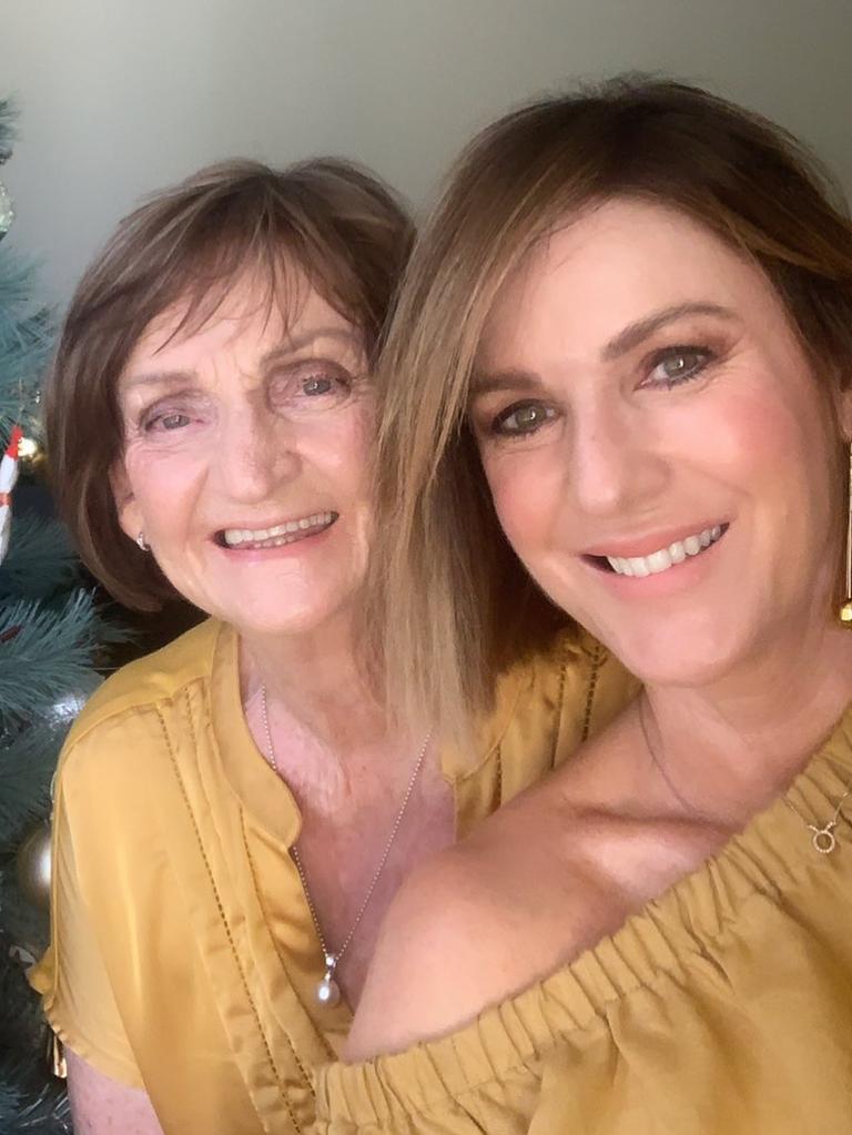 Kylie Gillies and mum Marg.