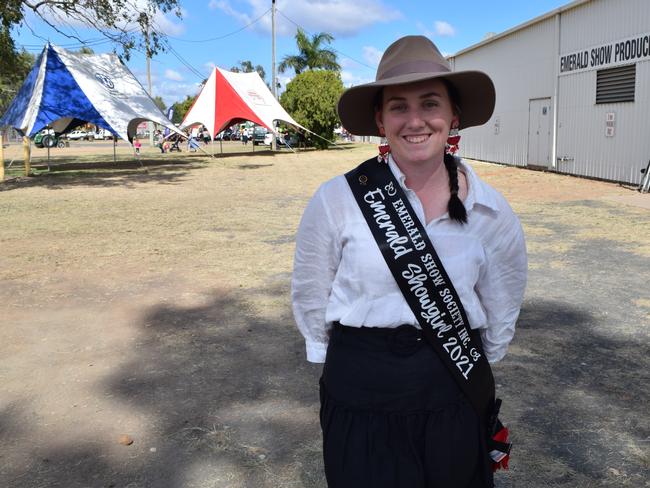 2021 Emerald Showgirl Jessica Wilson at the 2021 Emerald Show on June 2.