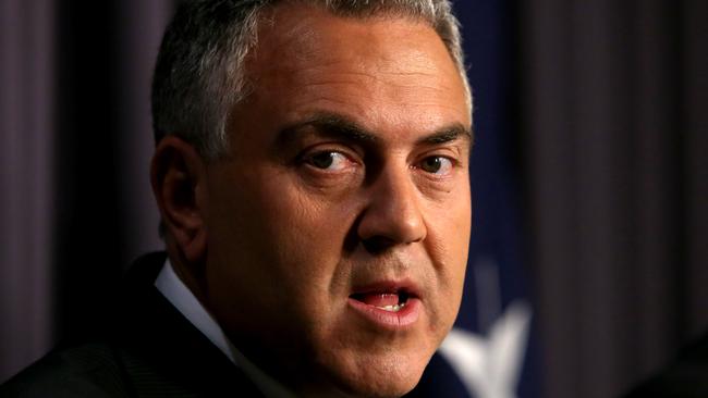 Positive ... Joe Hockey says 2015 will be about jobs and families. Picture: Kym Smith/News Corp.