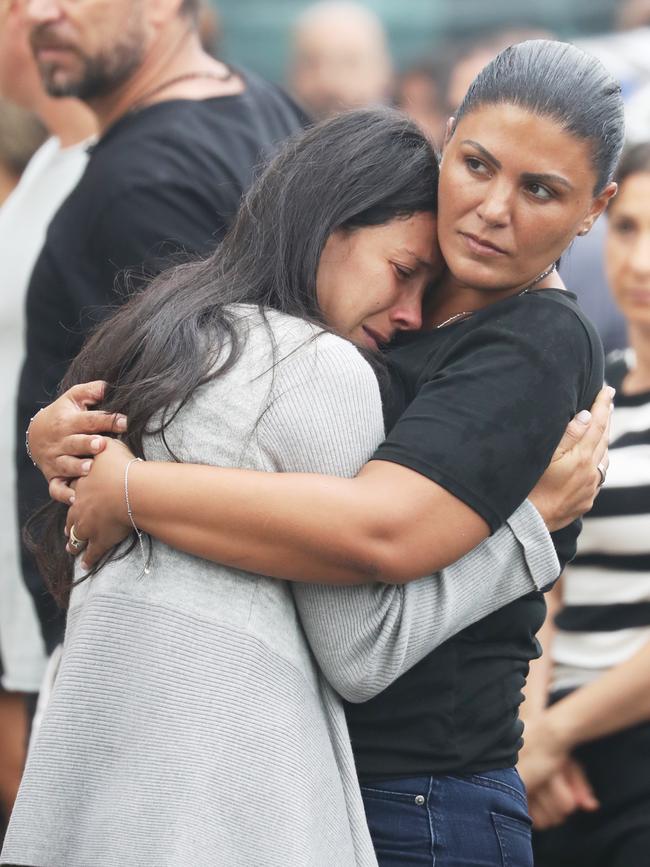 Leila Geagea grieves with family, friends and her family’s community. Picture: John Grainger