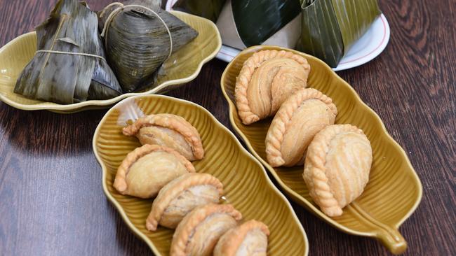 Ms Chong uses her father’s old curry puff recipe. Picture: Lawence Pinder