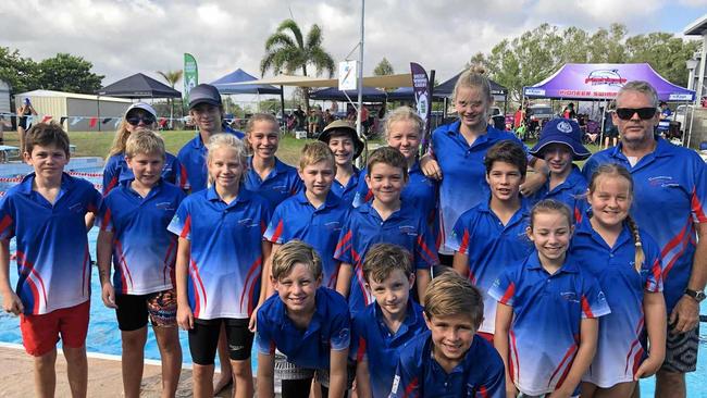 FINE FORM: The members of the Cannonvale Cannons who made a splash at the Bowen Family Swim Carnival last weekend.