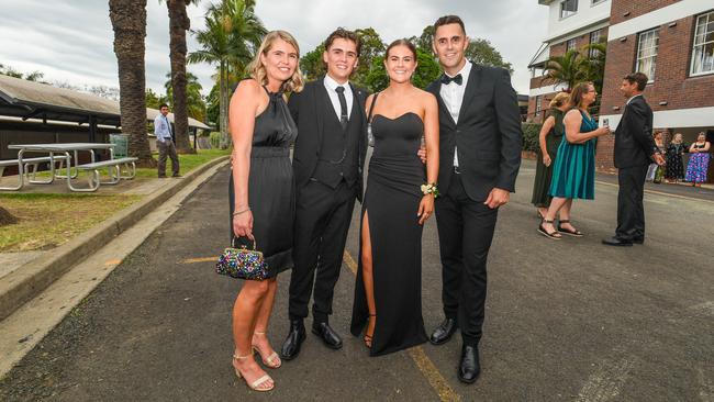 St John's College Woodlawn class of 2022: Luci and Harry White, Ainsleigh Woolven and Nathan White. Picture: Cath Piltz