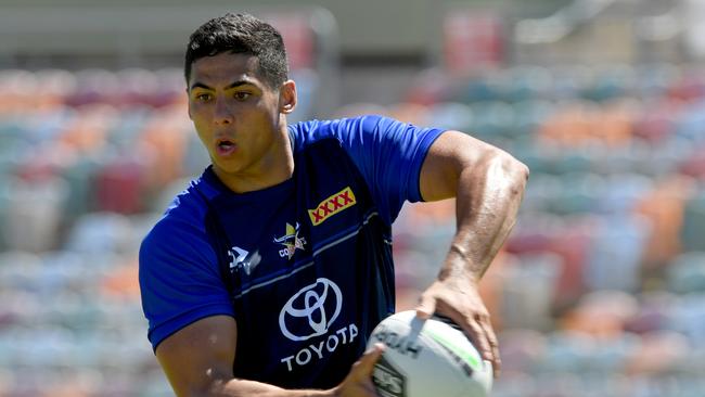 North Queensland Cowboys pre-season training at the former 1300Smiles Stadium. Heilum Luki. Picture: Evan Morgan