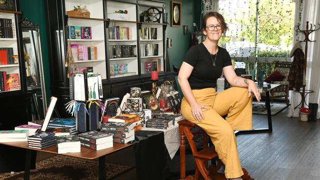 Arcane Books owner Peta Weber. Picture: Shae Beplate.