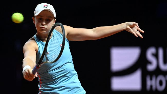 Australia's Ashleigh Barty came from a set down to win the Stuttgart final.