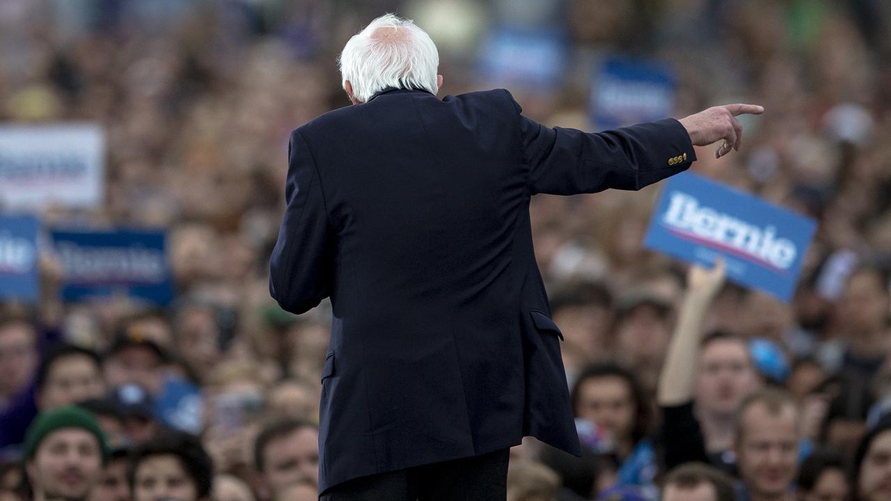 Mr Sanders addressing another rally in Texas, which votes on Super Tuesday. Picture: Nick Wagner/Austin American-Statesman via AP