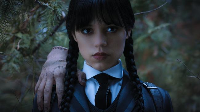 Jenna Ortega as Wednesday Addams.