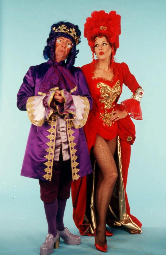 John Blackman and Rhonda Burchmore in Hey Hey It's Cinderella.