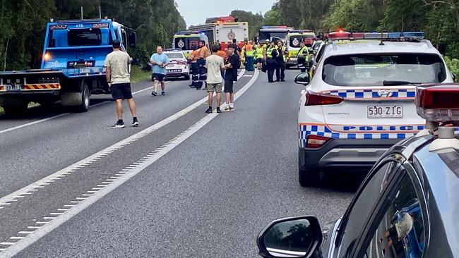 Two people have been injured in a crash on the Sunshine Mwy on October 7. Picture: Patrick Woods