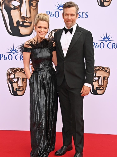 On the red carpet at the BAFTAs. Picture: Dave Benett