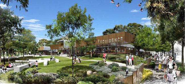 VISION: An artist’s impression of the Providence Town Centre. Providence is planned to be three times the size of Brisbane’s CBD. Picture: Contributed