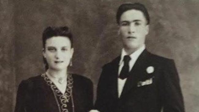 Charlie and Jane Refalo on their wedding day on April 28, 1946 in Gozo, Malta.