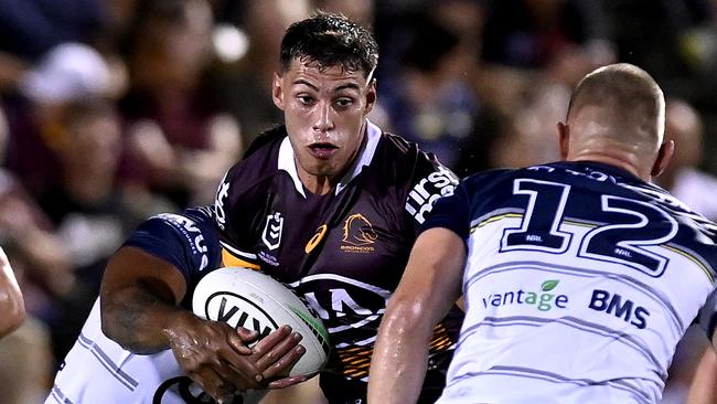 Jordan Riki has signed a three-year extension at the Broncos. Picture: Getty Images