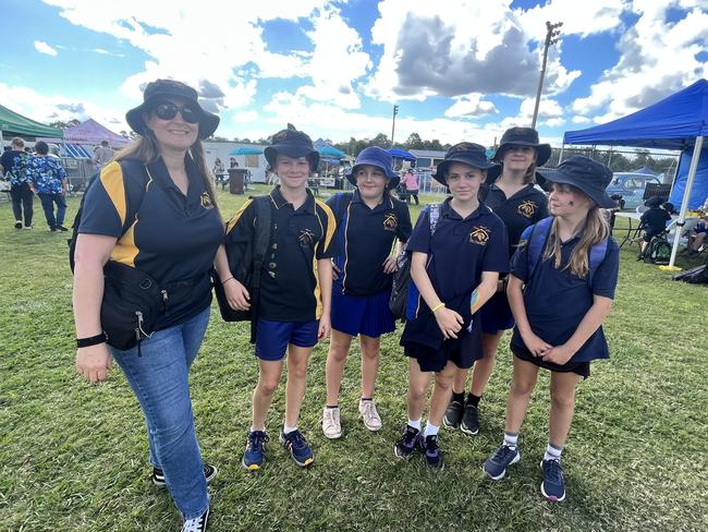 Students from Bauple State School enjoying the Fraser Coast Show.