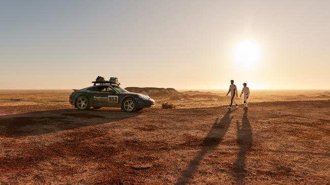 The 911 Dakar is at home in the Australian outback.