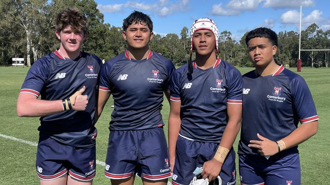 Max Newton,Sitaleki Tafa, Illanois Southon and James Iva were excellent for Canterbury College in round 1 of TAS First XV rugby.