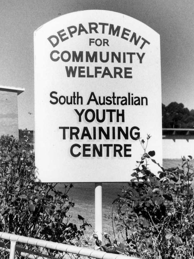 The sign outside the Centre in March 1986. Picture: Campbell Brodie