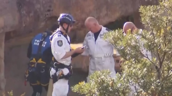 The search for Sydney tech entrepreneur Andrew Findlay who was aboard a fishing boat involved in a suspected accident on Sydney Harbour near Watsons Bay. Picture: Channel 7