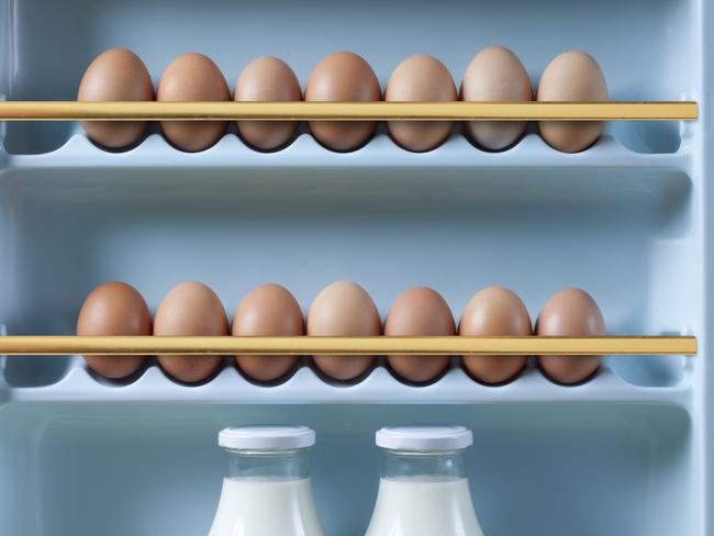 Eggs and fresh milk in the fridge - Stock image.Picture: iStock