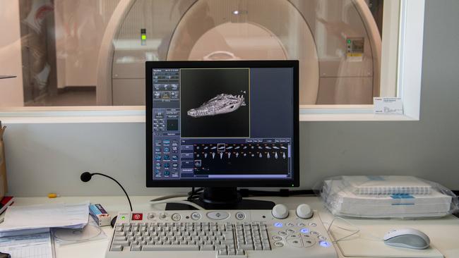 An inside view of the facility and a scan of a crocodile. Picture: Pema Tamang Pakhrin