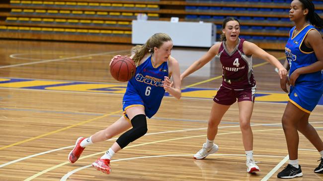 Victorian Under-18 Basketball Country Championships action between Bendigo and Traralgon. Picture: Sport in Focus