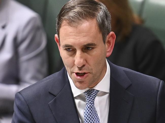 CANBERRA, Australia, NewsWire Photos. May 15, 2024: Federal Treasurer Jim Chalmers during Question Time at Parliament House in Canberra. Picture: NCA NewsWire / Martin Ollman