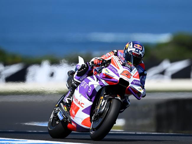 Johann Zarco of France during free practice ahead of the 2023 MotoGP at Phillip Island. Picture: Quinn Rooney/Getty Images