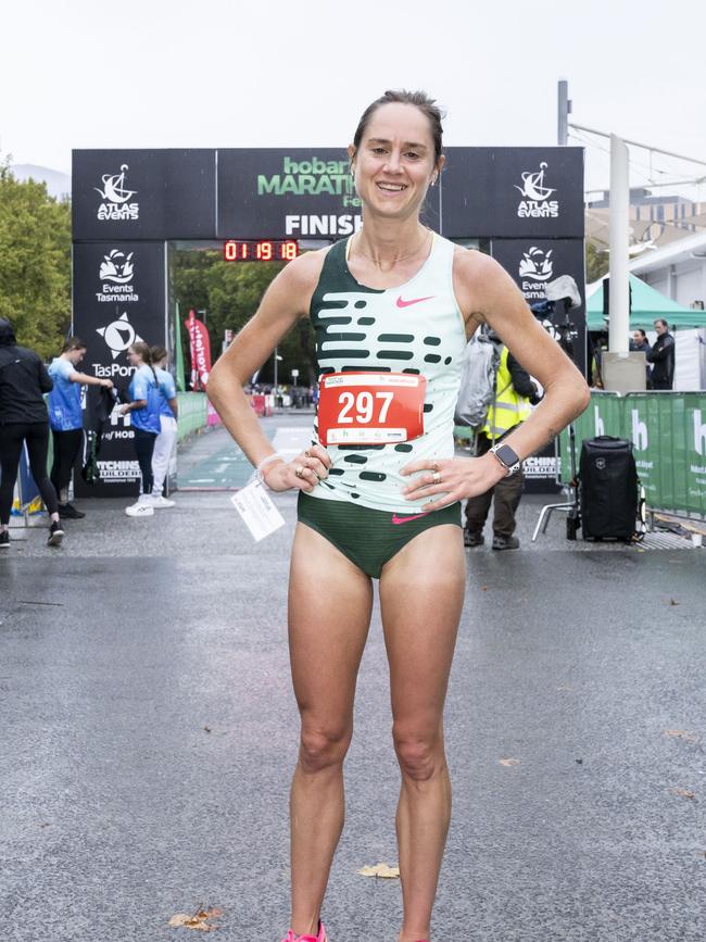 HOBART AIRPORT MARATHON 2024 Milly Clark. Picture: Caroline Tan