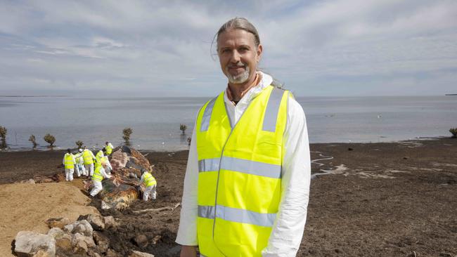 South Australian Museum’s mammals collection manager David Stemmer is the man to call when a whale washes up on shore. Picture: Emma Brasier