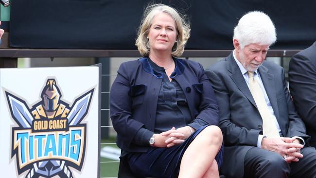 Rebecca Frizelle and Darryl Kelly will ensure the Titans brand lives on. Picture: Luke Marsden.