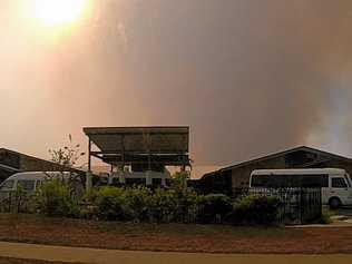 Buses and ambulances at Blue Care at Gracemere. Picture: Allan Reinikka ROK281118agraceme