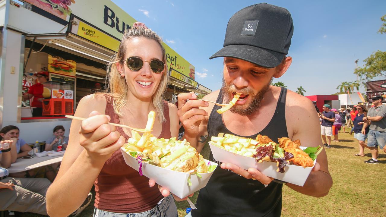 How good is Show food? Tuck in. Picture GLENN CAMPBELL