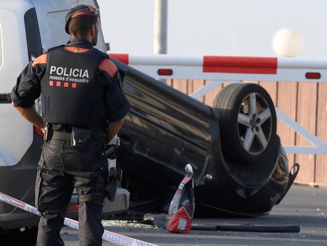 A second attack was thwarted by police. Picture: Lluis Gene/AFP