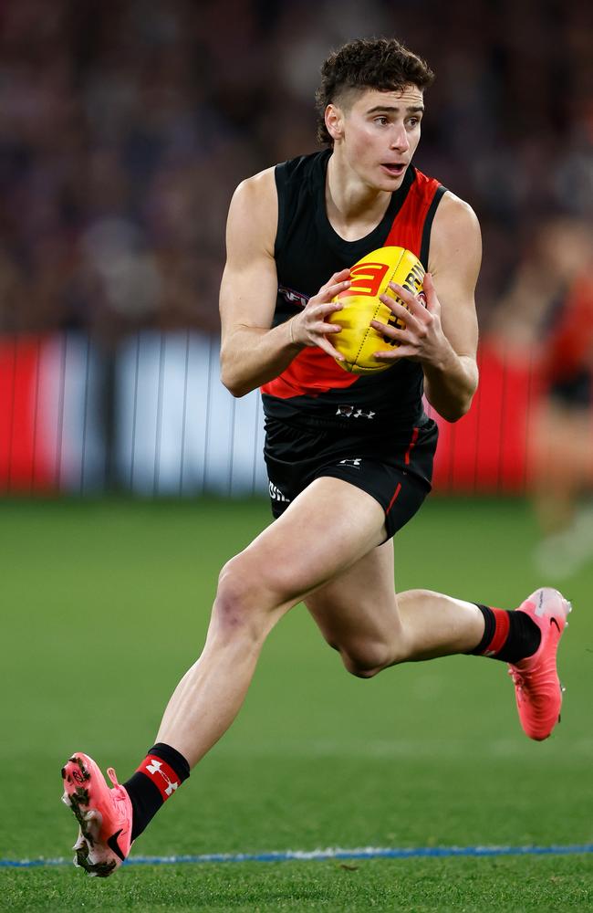 Rivals could Bombers youngster Elijah Tsatas come trade period. Picture: Michael Willson/AFL Photos via Getty Images.