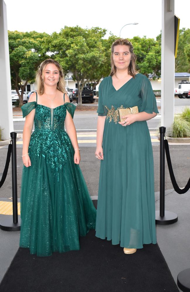 Lucy Johnson and Georgia Knudsen at the Burnside State High School formal 2024.