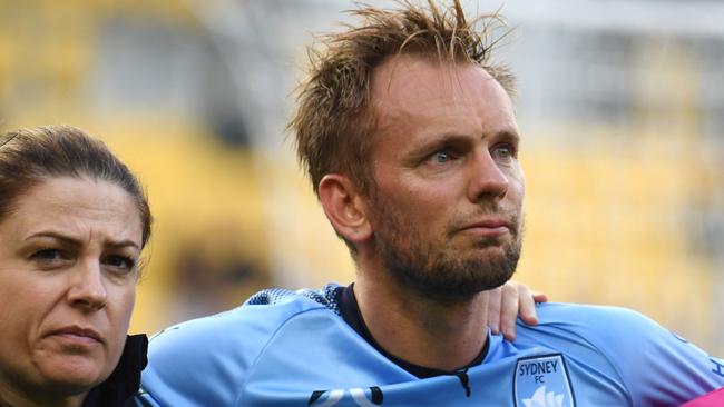 Siem de Jong’s injury could be a costly blow. (AAP Image/SNPA, Ross Setford) 