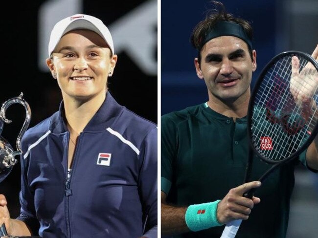 Ash Barty has been compared to the great Roger Federer.