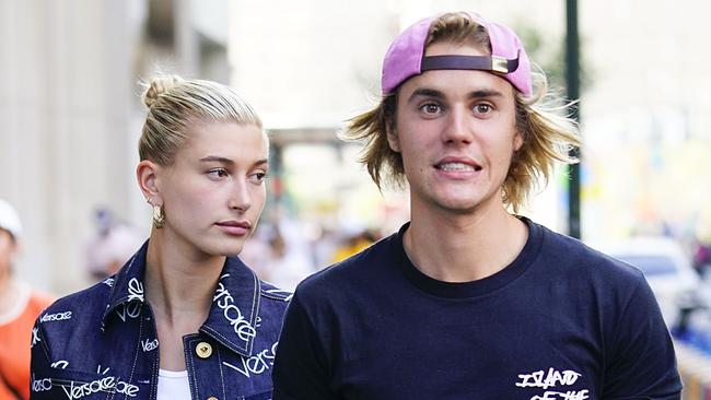 Hailey Baldwin and Justin Bieber are engaged to be married after just one month of dating … again. (Pic: FZS/MEGA)