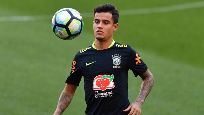 Brazil's team player Philippe Coutinho
