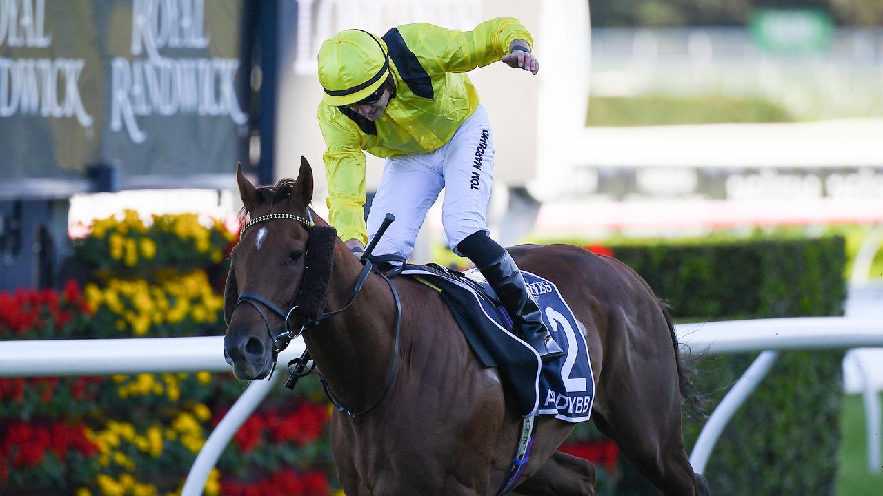 Addeybb winning the Queen Elizabeth Stakes in 2020. Picture: AAP