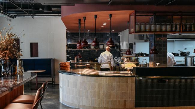 Dining room at Aurora restaurant. Picture: Jack Fenby